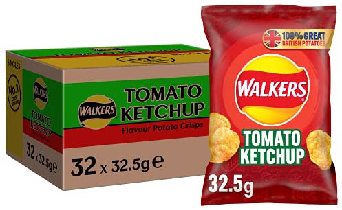 Walkers Tomato Ketchup Crisps 32 x 32.5g