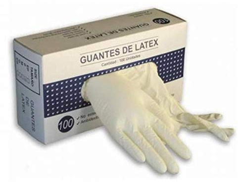 Luna V14101 Fodral med 100 Latexhandskar, Medium