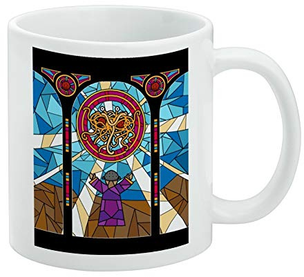 Flying Spaghetti Monster Stained Glass White Mug