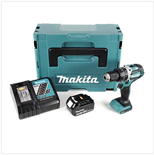 Makita DHP 484 RF1J 18V Li-ion Akku Schlagbohrschrauber im Makpac inkl. 1x 3,0 Ah Akku und Ladegerät