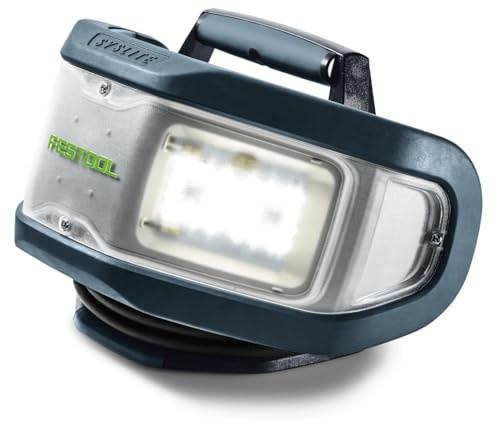 Festool Baustrahler SYSLITE DUO-Plus LED, 8000 lm, im Systainer | 230 V Netzstrahler mit 5000 K Tageslichtweiß, IP 55, 4,5 m Kabel, Ra 80, inkl. SYS3 M 237
