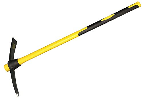 KOTARBAU® Kreuzhacke 1.5kg mit Fieberglasstiel Hacke zum Auflockern von harten Böden