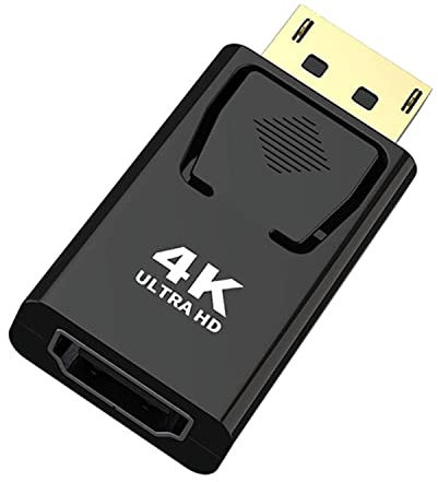 SZJUNXIAO Adattatore DisplayPort a HDMI, Maschio a Femmina, Supporto Audio Risoluzione 4K*2K Convertitore per Lenovo, Dell, HP e Altre Marche