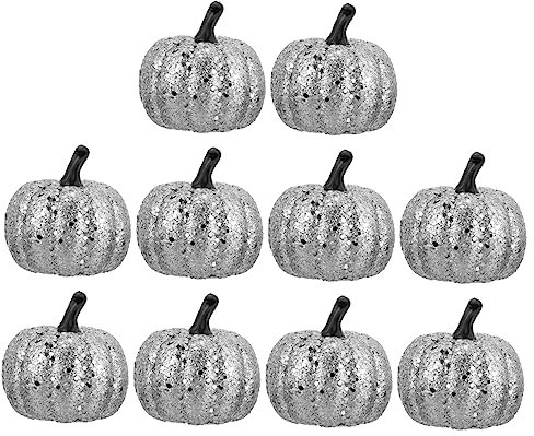 DECHOUS 10stücke Halloween Kürbis Dekoration aus Schaumstoff Zarte Kürbis-Ornamente für Party-deko Imitierte Kürbis-Requisiten für Kürbiserntefest