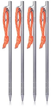 LXYDPZ Zeltheringe, Camping-Zeltnägel, Pfähle, robuste Bodenstifte, Zeltzubehör für harten Boden, 4/6 Stück (Farbe: 40 l, 6 Stück, 40 cm) (M, 4 Stück, 24 cm)