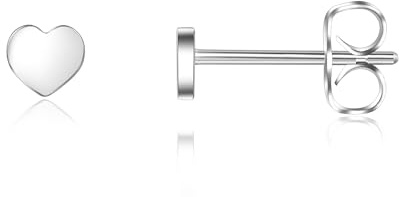 Titan Ohrstecker Hypoallergen Damen Herren Mädchen G23 Titan Ohrringe Kleine Runde Ohrstecker 3/4/5/6mm