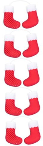 TOPBATHY 5st Teebereiter Aus Silikon Feinmaschiges Sieb Loser Blatttee Steiler Teekugelfilter Weihnachtsdesign Teefilter Weihnachtliche Teegeschenke Teesieb Kung-fu-tee-ei Kochei Kieselgel