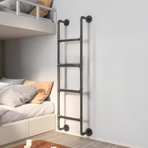 48 inch Wall Mounted Ladder Metal Window Well Egress Fire Escape Ladder Buy Bed Customizable Size for Home, Dormitories, Rooftop, Escape and Commercial Use