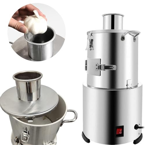 Pelador De Ajos Eléctrico Pelador de ajo, pelador de ajo portátil de 200 W, pelador de ajo entero de 20 kg/h, con mango portátil y almohadilla antideslizante, interruptor de un toque, para u