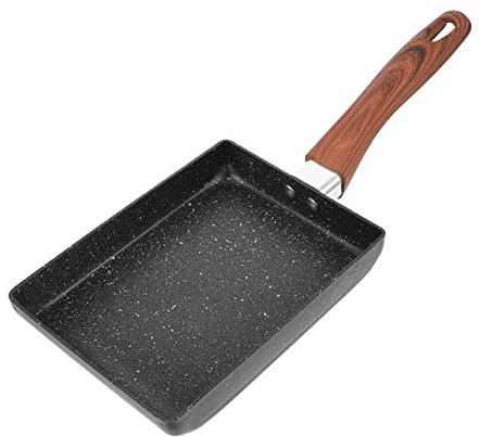 FUNNETOYU 1pezzi Padella Antiaderente Per Omelette Padella Per Colazione Manico Ergonomico Compatibile Con Piani Induzione Per Cucina Domestica