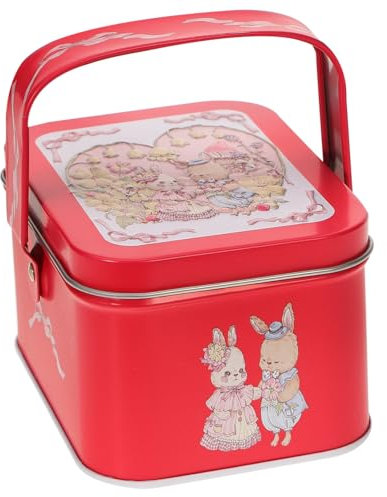 BESTYASH Caja De Hojalata Para Dulces De Boda Tapa Lata Pequeña De Metal Caja De Almacenamiento Decorativa Para De Fiesta