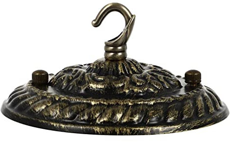 STOBOK Kronleuchter Baldachin Vintage Deckenplatte Aus Stahl Und Zinklegierung 130mm Retro Deckenleuchtenabdeckung Für Wohnraum Café Und Restaurant