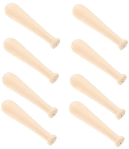 Warmhm 10 Stück Kleiner Baseballschläger Bastelset zum Bemalen Kleine Baseballschläger für Kinder Einfach zu Bemalen und Lagern für Party und Bastelprojekte