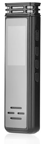 KAHDGSS Registradora Digital Activada por Voz con Micrófonos Dobles Y Función Cancelación Ruido para Reuniones Conferencias Entrevistas Recorder Voz Activada