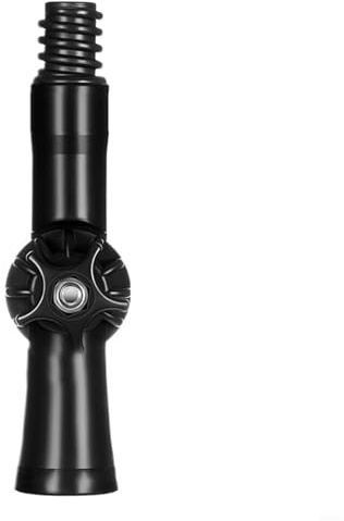 ZYNCUE Joint articulé pivotant à 270 degrés pour tige d'extension télescopique pour outils de nettoyage de fenêtre, rouleaux de peinture, noir (1 pièce)