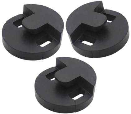 HONITANO 3 Stück Cello Dämpfer Rubber Tourte Mute Schwarz Rund Geräuscharm Lautstärkeregler für Violoncello Übungsdämpfer Werkzeugfrei Einfach Anzubringen Langlebig für Ruhiges Üben