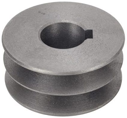 1 st V-spårsremskiva for motoraxel - hållbar dubbelspårsremskiva i gjutjärn for kilremssystem(72x31x28mm)