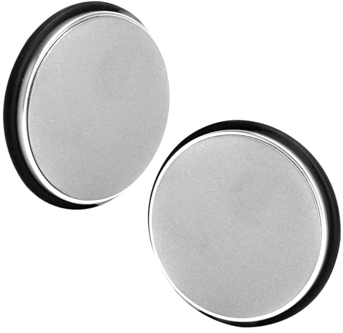XRVRILE 2 Pièces Disques de Rechange pour Aiguiseur à Rouleau, Disque Diamant 400 Grains & Disque Céramique 1000 Grains, Pierre à Aiguiser Ronde pour Aiguiseur de Couteaux à Rouleau