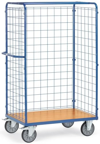 Fetra Transportgeräte mttgd5821 F 501 Wagen Transport mit Mesh, ohne Türen, 200 mm Rollen Durchmesser, 1000 mm x 700 mm Plattform