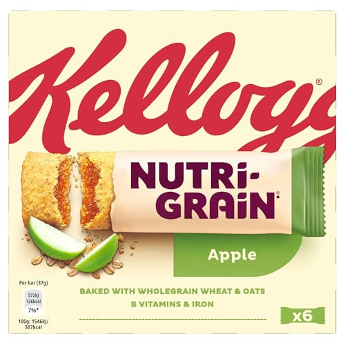 Kellogg's Nutri Grain Fruity Breakfast Bars Apple 6x37g