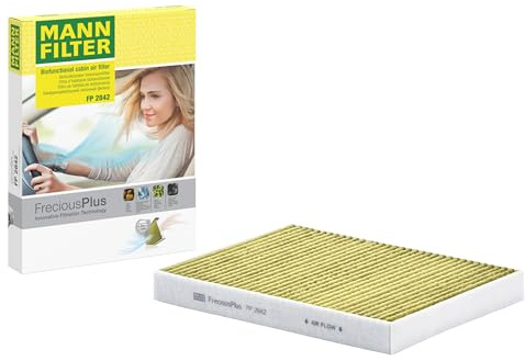 MANN-FILTER FP 2842 Filtro aria cabina - FreciousPlus Filtro Antipolline Biofunzionale - per Autovetture + veicoli commeriali