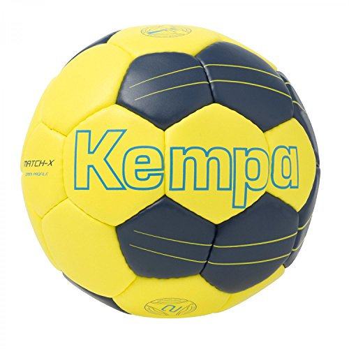 Kempa, Pallone da Pallamano, Modello Match-X Omni Profile, Multicolore (Jaunefluo/Marine/Bleukemp), 2