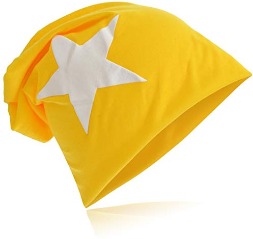 Jersey slouch beanie lång mössa med stjärnstil unisex enfärgad män kvinnor trend, En Storlek
