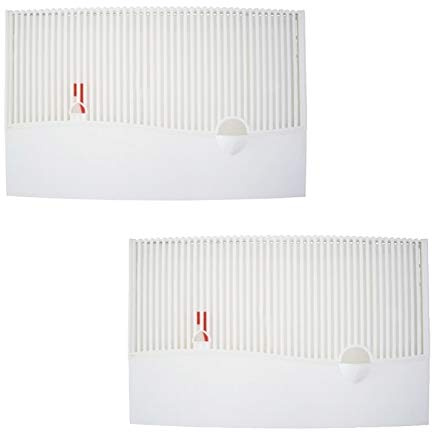 a1650 Lot de 2 humidificateurs d'air avec indicateur de niveau d'eau à fixer au radiateur + 12 inserts spéciaux en non-tissé pour pièces/appartements jusqu'à 40 m²