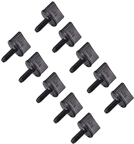 sourcing map 10 STK. M4 x 12mm Daumenschraube Bolzen Nylon Plastik Schraube metrischem Gewinde