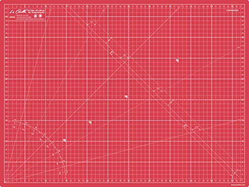 La Canilla Tapis de Découpe Auto-Cicatrisant A2 (60 x 45 cm - 24x18) Self-Healing Cutting Mat Planche Coupe pour Couture Patchwork Modelisme Cutter | Marqué en Centimètres et en Pouces