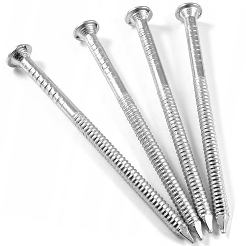 100 x 40mm Annular Ring Shank Nails Steel Zinc Plated HIGH SS8® Quality