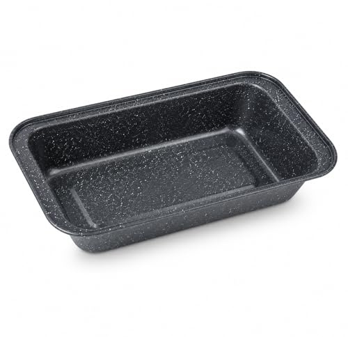 PLASTIFIC Speckled Loaf Tins Cake Pan Baking Tray Cupcake Deep Tin Fairy Steel Bakeware Non Stick Bread Toast Mould Non-Stick Bakeware for Cakes Breads