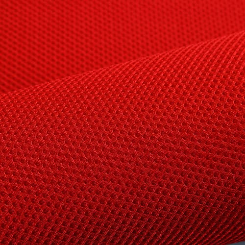 XiaoLong Tela de Rejilla 160 cm de Ancho Funda de Asiento Resistente,Ropa Deportiva Transpirable,Gruesa y Suave Vendido por 1 m(Size:1.6 * 8m,Color:Rojo)
