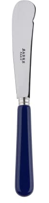 SABRE PARIS - Buttermesser 20cm - Pop - Rundes Buttermesser für Butter, Honig, Marmelade - Edelstahl & Acryl - Spülmaschinenfest - Marineblau