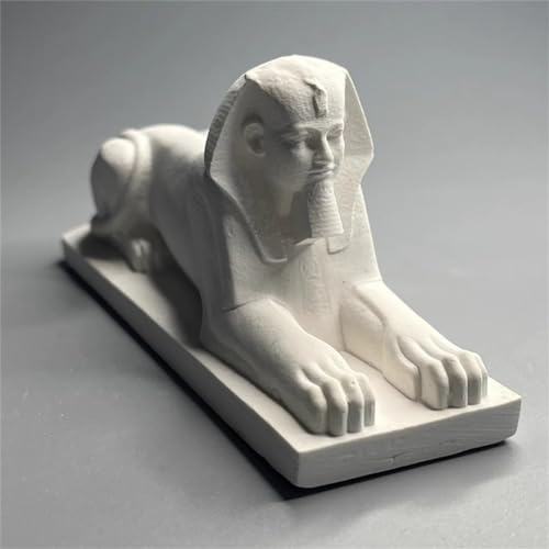 Sphinx-Statue, kleine Sphinx-Figur, Gipsfigur, Mythologie, Sphinx-Skulptur für Wohnzimmer, Heimregal, Dekoration, moderne Heimdekoration und Sammlung, Skizze, Praxis, DIY-Kunstmodell
