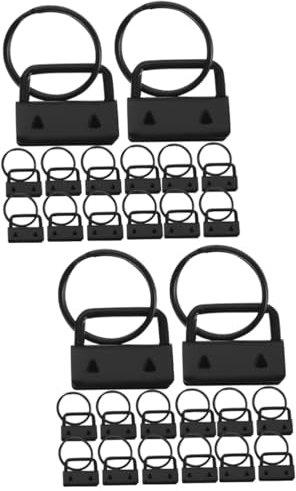 HOODANCOS 2sets Keychain Supplies Armband Schlüsselanhänger Fob Klemmen Gürtel Gurtband Klemmen Eisen Material 30 Stücke * 2