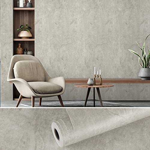 VEELIKE Fototapete Betonoptik Tapete Selbstklebend Vintage 81 cm × 900 cm Klebefolie Betonoptik Grau Wandtapete Industrial Klebetapete Schlafzimmer Tapete Badezimmer Wasserfest Möbelfolie Küche