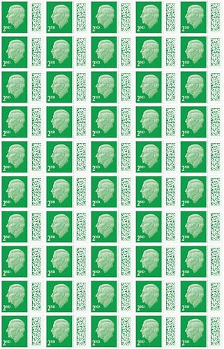 Albian Trading 2nd Class Stamps (50 Pack) - 2nd Class Stamps - Barcoded Self Adhesive UK Letter Postage - (50 Total)