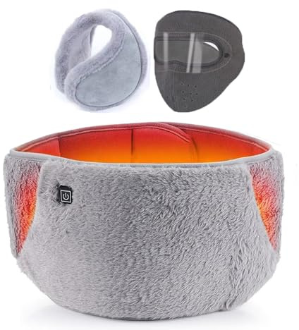 Tragbares Bauch-Wärmekissen, 104 cm, schnurlos, Zonen-Menstruations-Bauch-Taillenpolster, USB-3-Heizstufen, Kristallsamt-Pads für Periodenkrämpfe, Schmerzlinderung, waschbar, Komfort für Zuhause