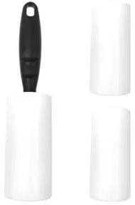 NovatoStar Lint Roller, 5 Sticky Replacement Heads with 1 Handle, 300 Sheets, Quickly Removes Animal Fur, Cat & Dog Hair, Dust & Fluff from Clothes, Furniture