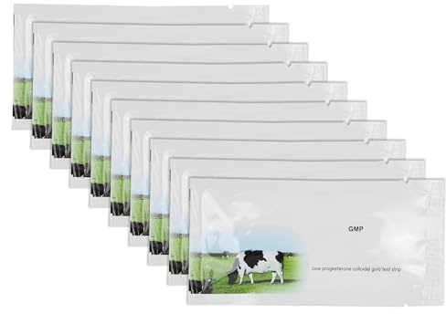 mingzhe Papier de Test de Grossesse Vache, Outil Détection du Bétail, 10 Pièces