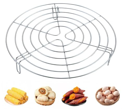 Grille de cuisson à la vapeur – Support de cuisson en acier inoxydable, grille multicouche | Insert pliable robuste avec construction résistante à la chaleur pour la maison, restauration