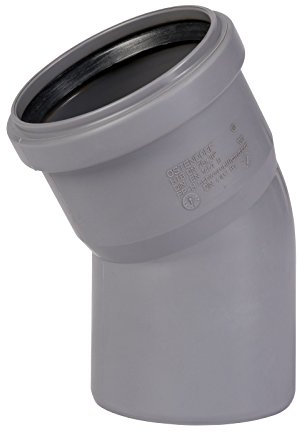 Ostendorf HT Abwasser Bogen 70mm 30° (DN75) Grau Polypropylen (PP) Rohr