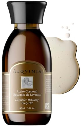 Alqvimia | Aceite Corporal Relajante de Lavanda | Protege y Tonifica la Piel mientras Relaja el Cuerpo y la Mente | 150 ml