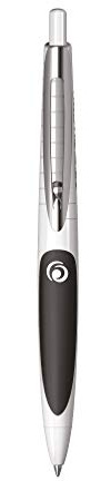 herlitz 50028306 Kugelschreiber my.pen, weiß/schwarz, 1 Stück