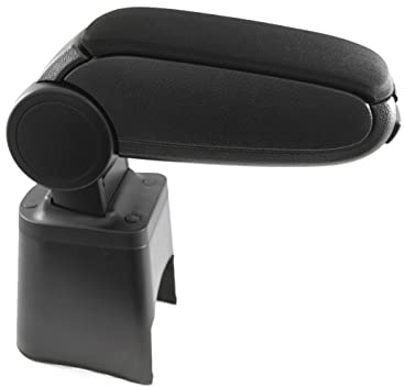 Soporte para portavasos con reposabrazos de Tela Negra, Polipropileno Compatible con Ibiza 6L 2002-2008 Hatchback