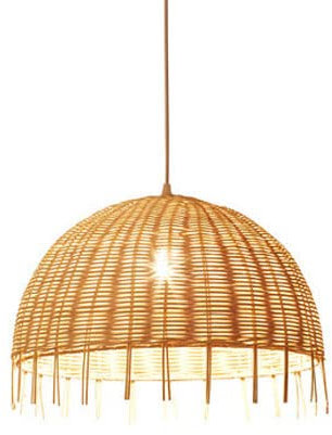 KXKLGWHN Handwoven Rattan Chandeliers,ceiling Lighting Fixtures,E27 Screw Single Head Hanging Light,chafing Dish Restaurant,homestay,living Room Decoration Pendant Lamp