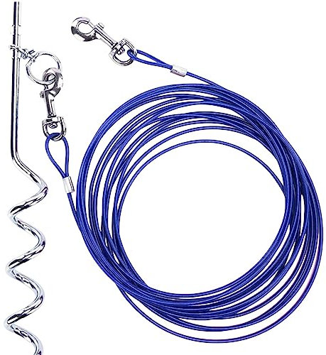 Raxove Correa para perro, cable de amarre para perro, correa para perro para senderismo, 3. Cable de amarre para perros, correa de amarre para cachorros, cable de amarre para mascotas, accesorios de