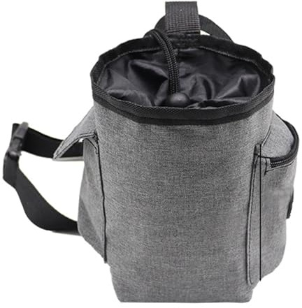 Borsa Per Gesso Regolabile Secchio Borsa Per Gesso In Magnesio Borsa Gesso Da Arrampicata Per Arrampicata Su Roccia Ginnastica Sollevamento Pesi Powerlifting Calisthenics Ciclismo (Grigio)