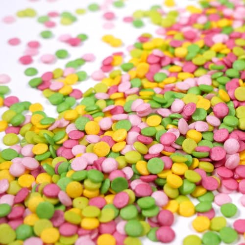 Streuselheld Konfetti Frühling/Sommer 80g Streusel zum Dekorieren und Verzieren von Gebäck aller Art wie Torten Kuchen Keksen Zuckerstreusel